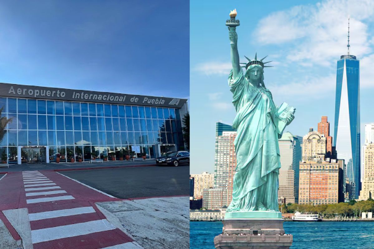 ¿Vuelo Puebla-Nueva York? Alejandro Armenta inicia acercamientos para abrir ruta 1 vuelo Puebhla Nueva York
