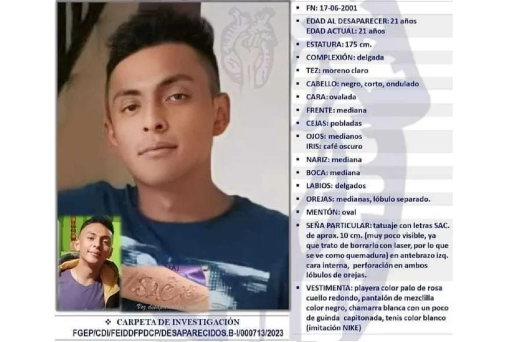 Abuelo busca a su nieto Raúl Garate en Puebla desde 2023