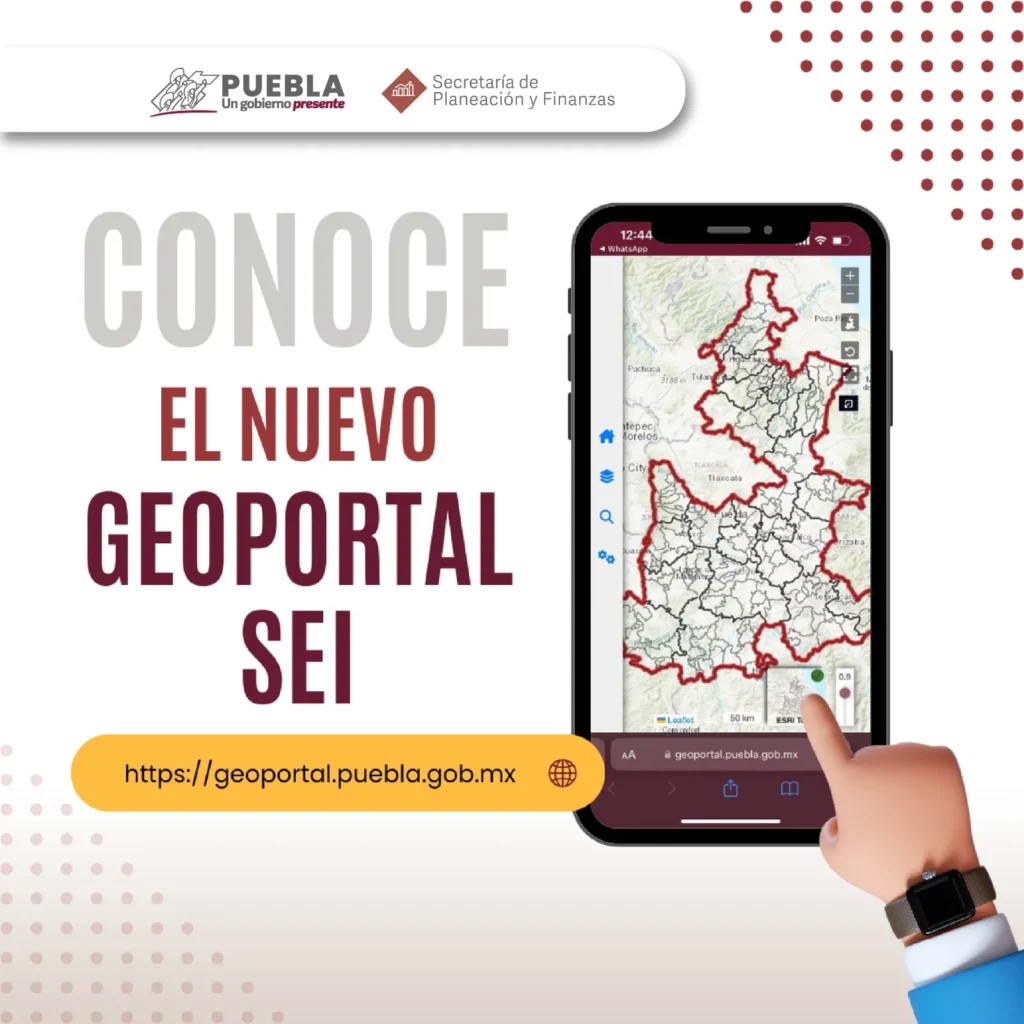 Anuncia gobierno de Puebla lanzamiento de Geoportal SEI