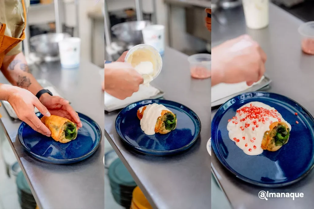 Chile en nogada de Jacinto y yo Puebla 3