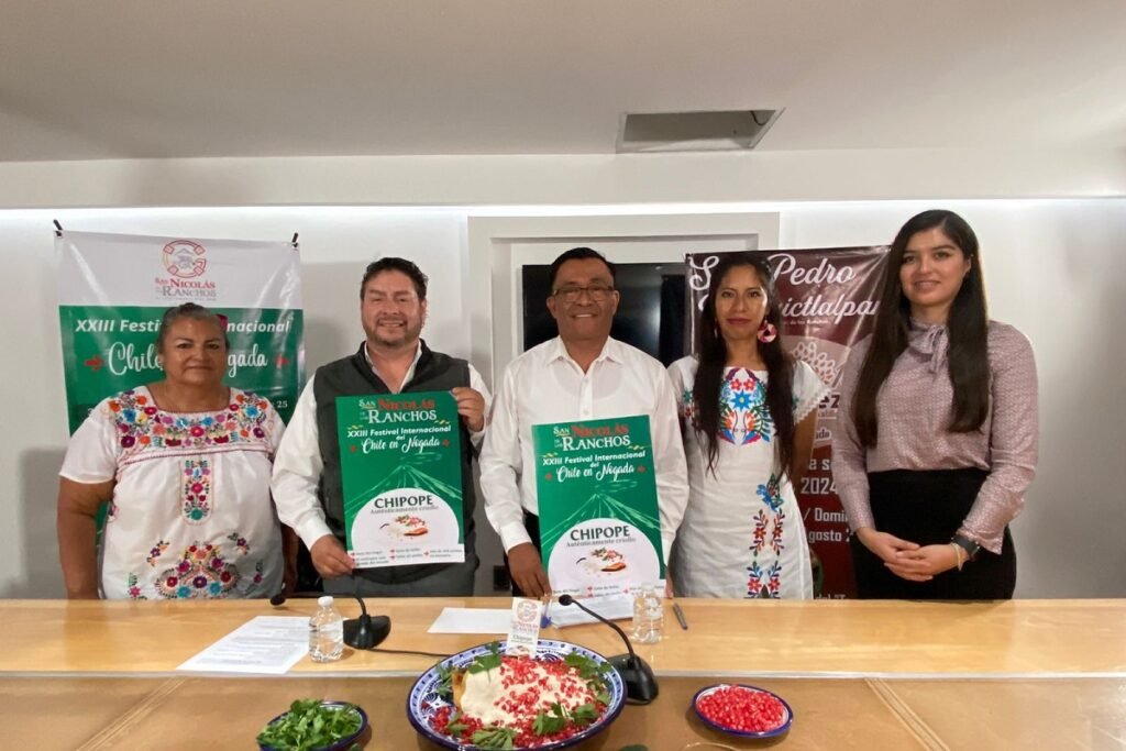 Desde el Congreso de Puebla invitan a la 23 Festival del Chile en Nogada en San Nicolás de los Ranchos