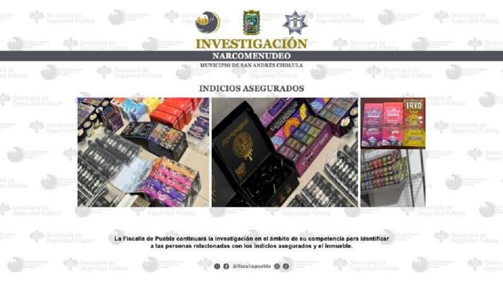 Fiscalía de Puebla y SSP desmantelan almacén del narcolaboratorio en Cholula