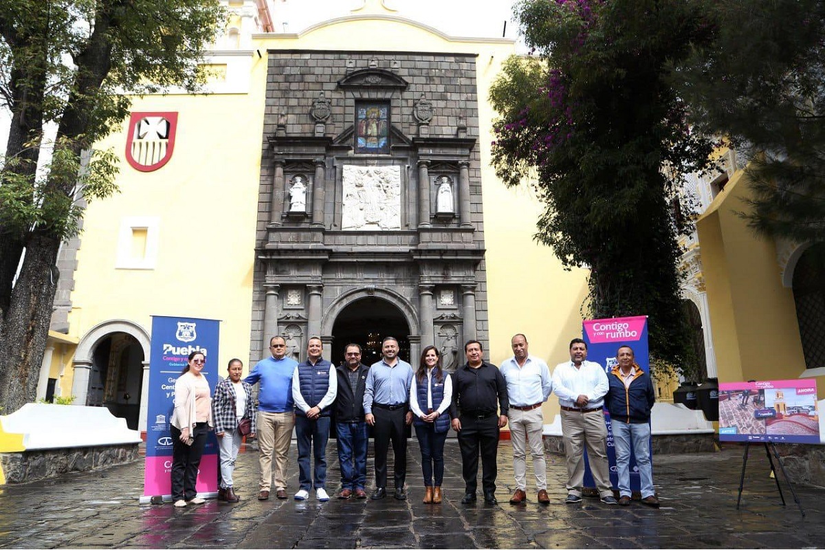 Gobierno municipal da mantenimiento a fachadas de tres templos de Puebla capital 1 Gobierno municipal da mantenimiento a fachadas de tres templos de Puebla capital