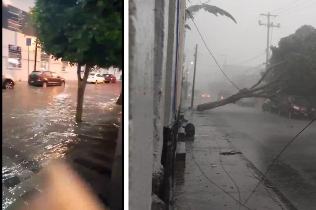 ¿Qué calles del Centro de Puebla estarán cerradas? 7 Lluvia en Puebla deja inundaciones en la avenida Juárez, Plaza San Pedro y el Centro de Puebla