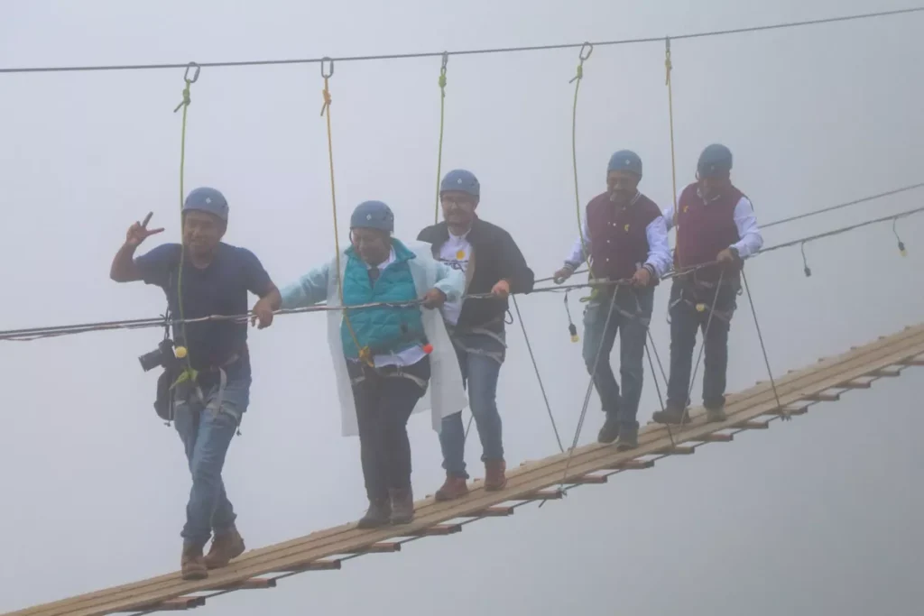 puente tibetano de Tlatlauquitepec
Puebla