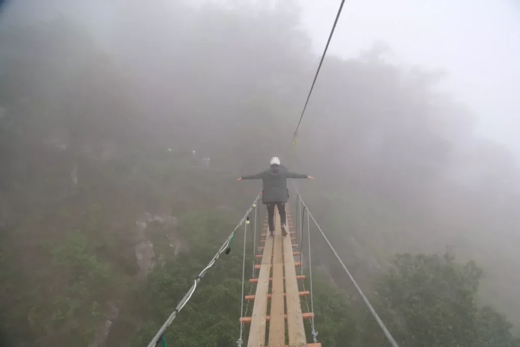 puente tibetano de Tlatlauquitepec Puebla