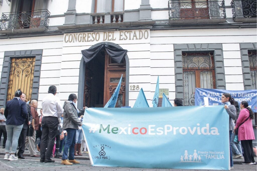 anti derechos aborto en Puebla