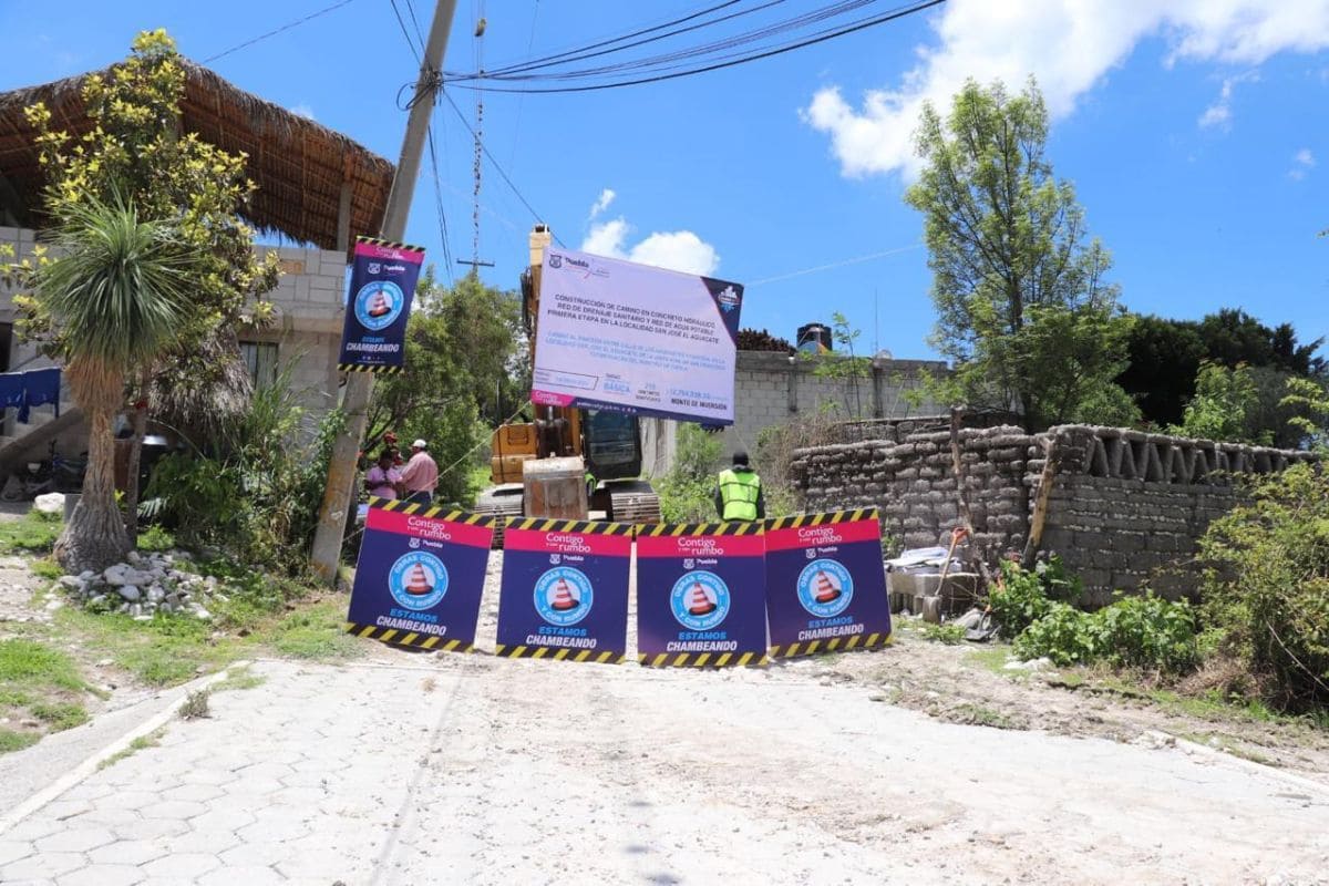 En San José El Aguacate, inicia Ayuntamiento de Puebla construcción de calle con concreto hidráulico 1 Ayuntamiento de Puebla concreto San José El Aguacate
