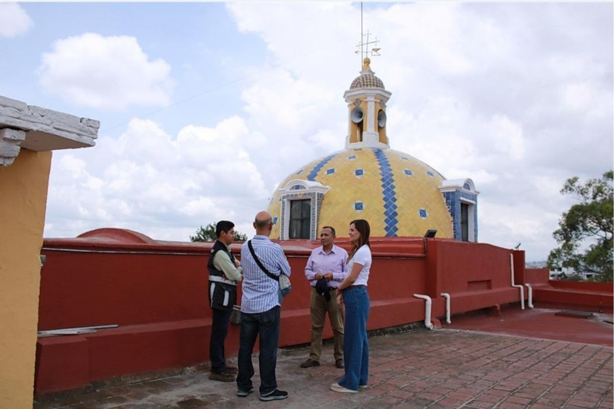 Ayuntamiento de Puebla da mantenimiento en templos de la Merced, San Sebastián de Aparicio y Santa Bárbara 1 ayuntamiento de Puebla mantenimiento templos
