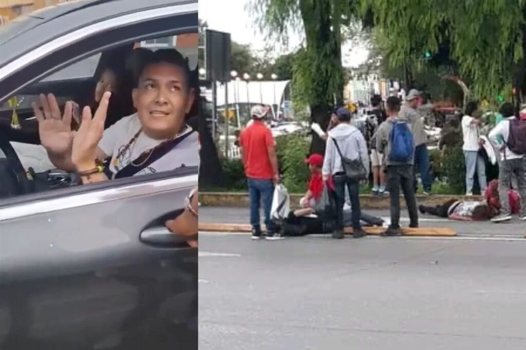 buscan a sujeto que atropello en el bulevar 5 de mayo