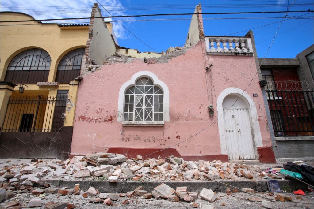 casona del Centro de Puebla se comienza a caer
