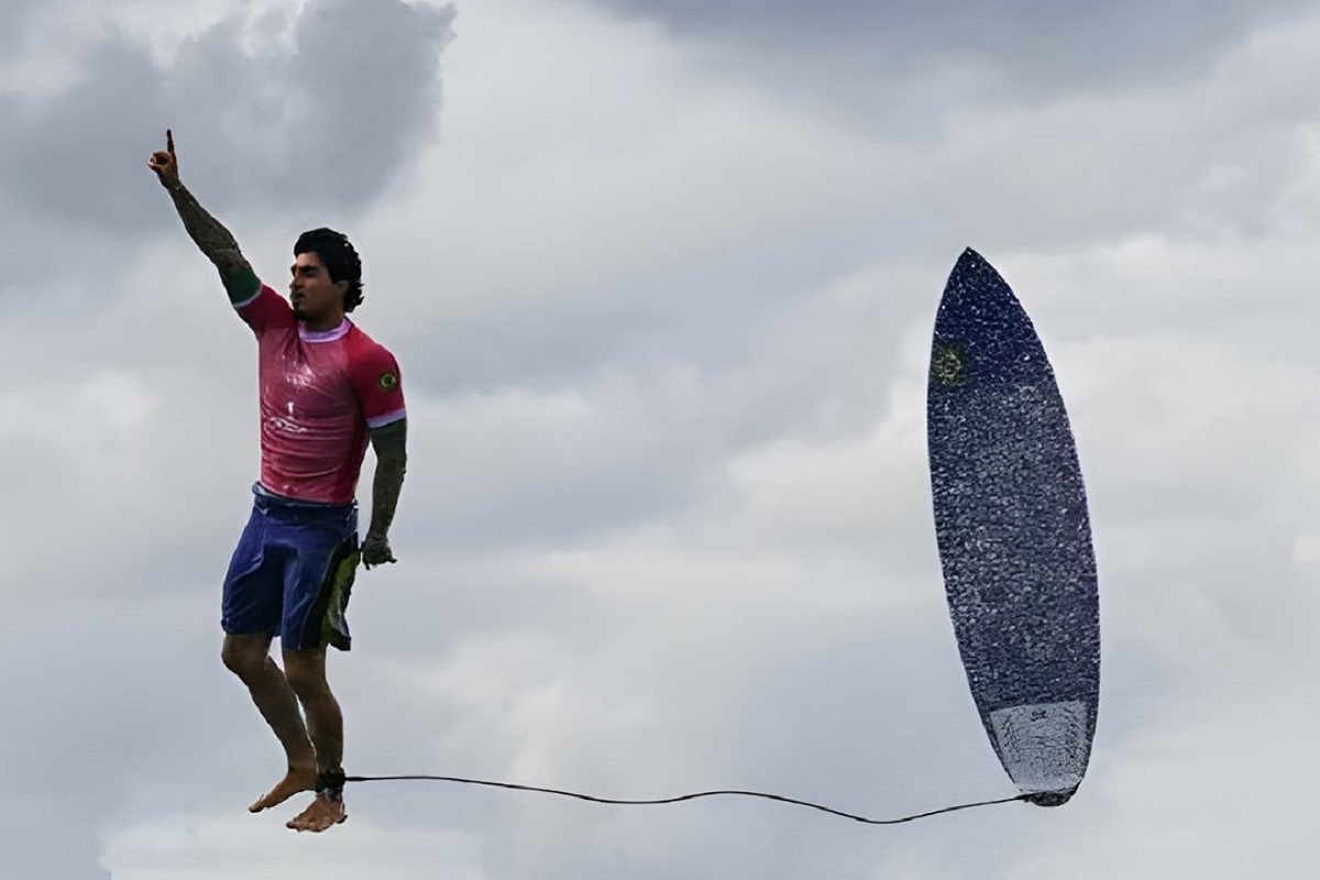 “El surfista volador”: ¿Es la mejor fotografía de los Juegos Olímpicos de París 2024? 1 el surfista volador juegos olimpicos de paris 2024