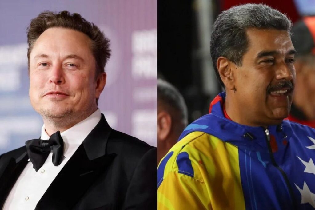 Elonk Musk contra Nicolás Maduro pelea