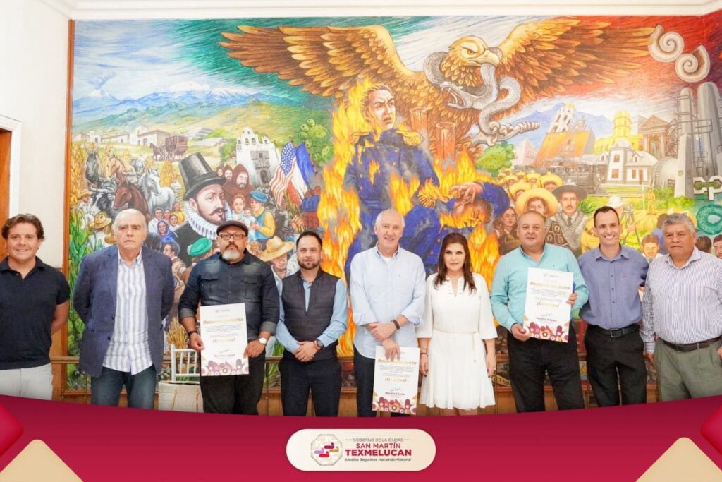 Norma Layón se reuné con empresarios corredor de Texmelucan