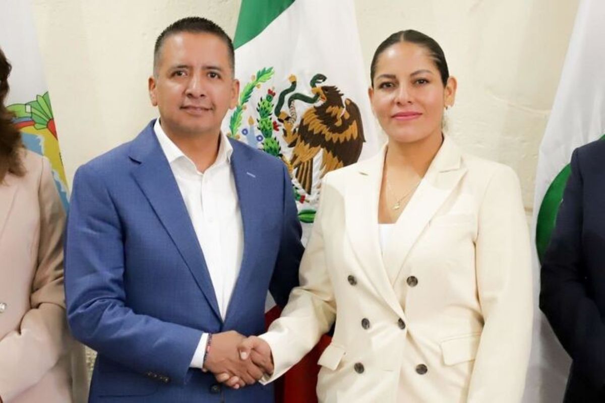 Realizan Mundo Tlatehui y Lupita Cuautle primera reunión para la transición en San Andrés Cholula 1 Mundo Tlatehui reunión Lupita Cuautle
