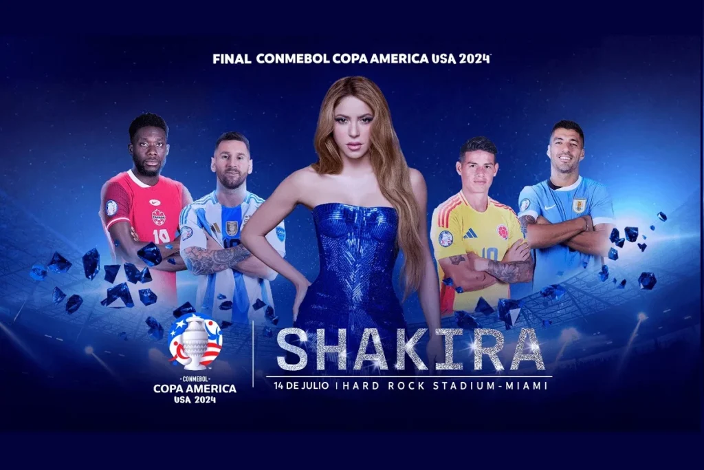 Shakira será la artista oficial de la Gran Final de la CONMEBOL Copa América USA 2024