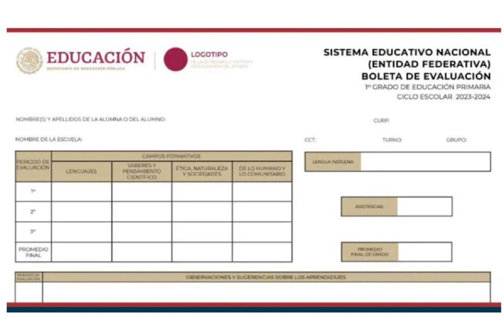 ¿Qué significan las siglas en la boleta de calificaciones de la SEP
