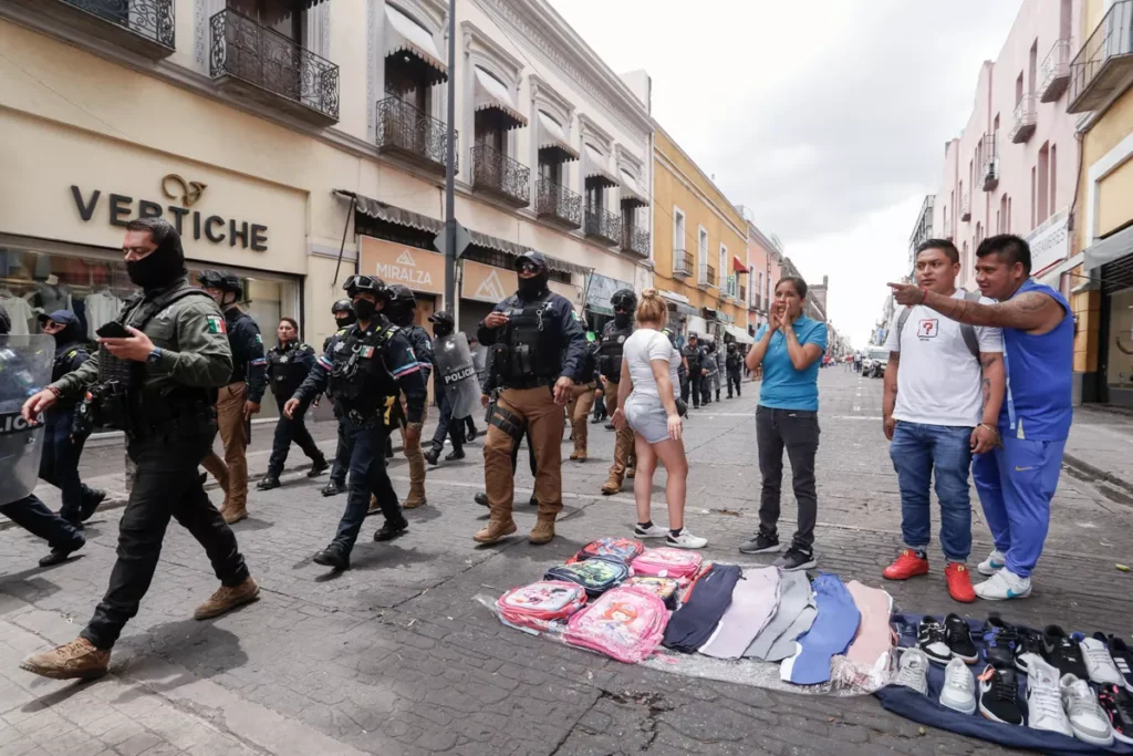 evitan instalación de ambulantes en el Centro Histórico de Puebla