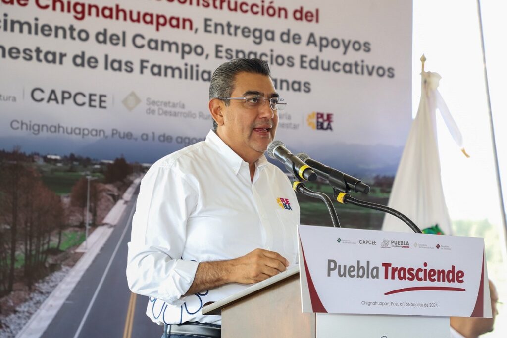 Con obra carretera y programas sociales, Sergio Salomón impulsa progreso integral en Chignahuapan