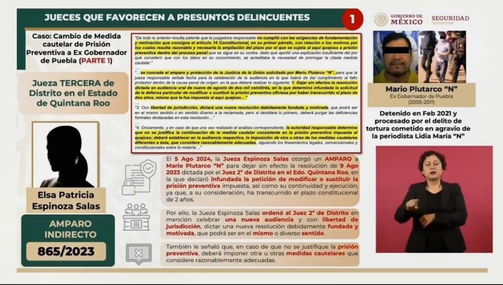 Exhiben a juezas que permitieron salida de Marín de la cárcel