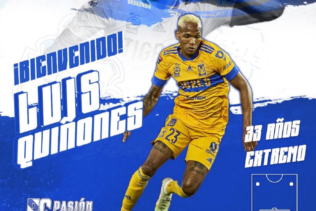 Luis Quiñones llega a reforzar al Puebla tras despedirse del Tigres