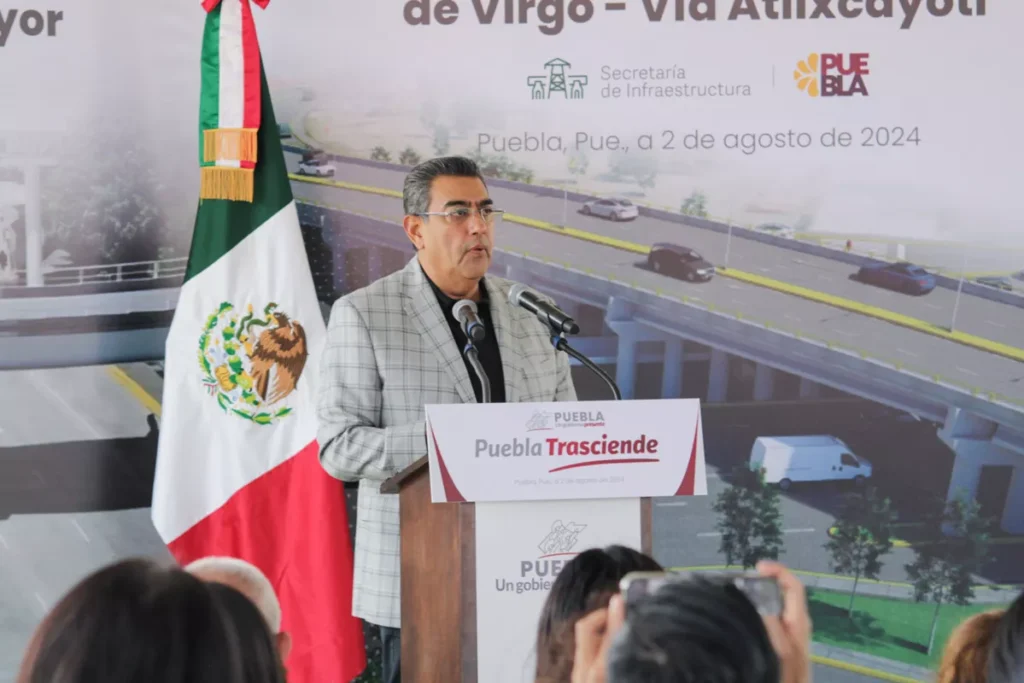 Obra Via Atlixcayotl Osa Mayor gobernador de puebla Sergio Salomon 2