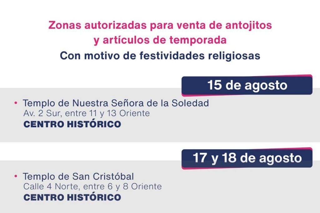 SEGOM brindará atención y vigilancia por festividades en la capital poblana