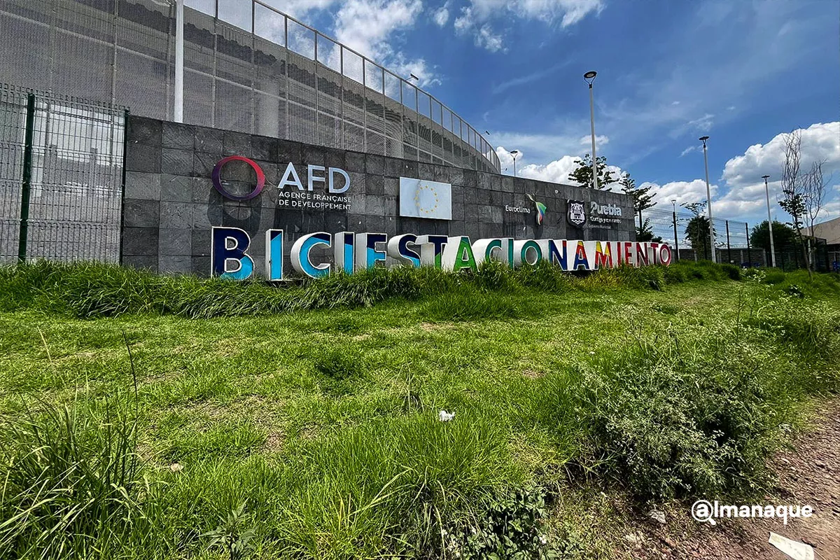 abandono Biciestacionamiento Puebla 1