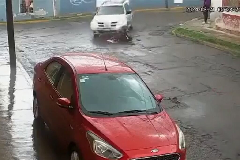 atropellamiento en colonia Xonaca