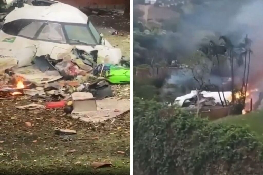 avión de Voepass se cae en Sao Paulo