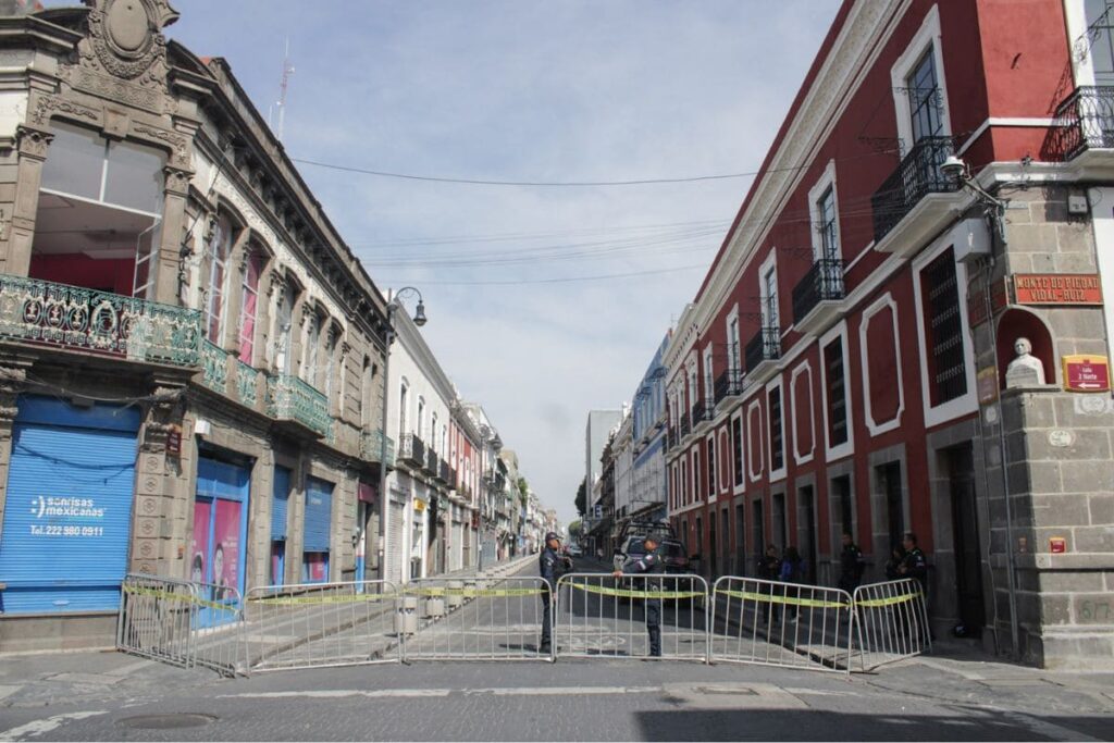 ¿Qué calles del Centro de Puebla estarán cerradas? 3 cierre calles centro de puebla