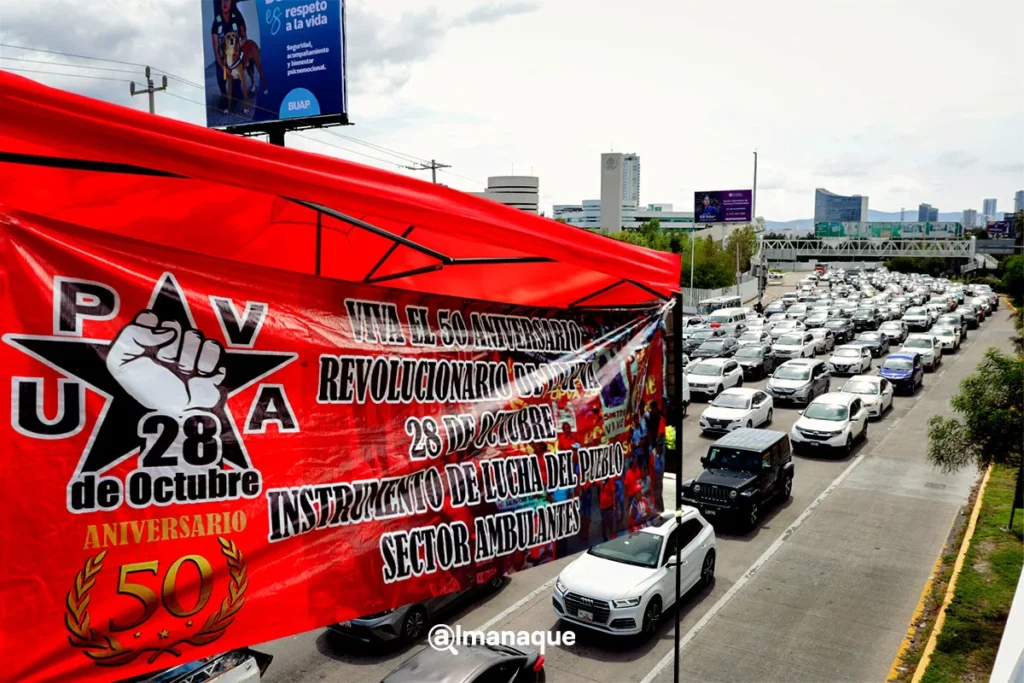 cierre vehicular 28 de octubre puebla 21 de agosto
