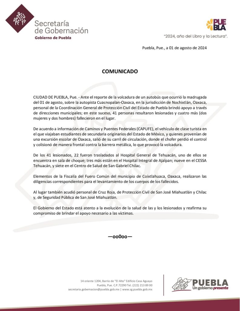 comunicado vocladura cuacnopalan oaxaca