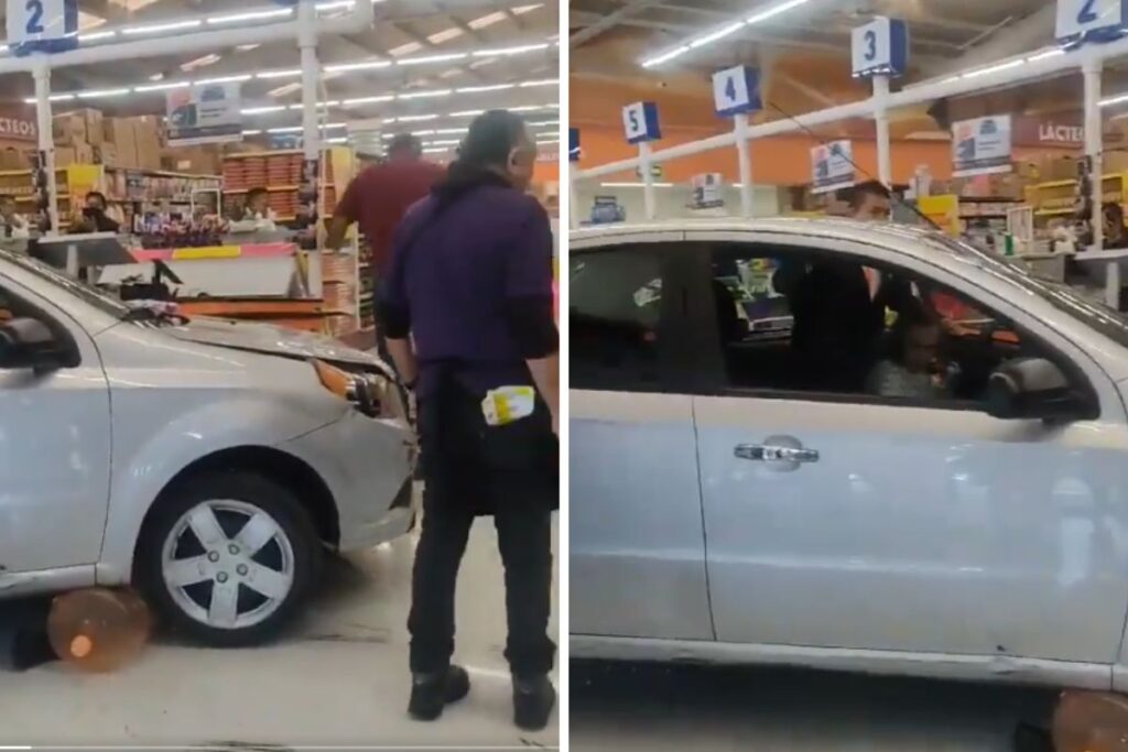 conductora se mete a tienda en Coyoacán