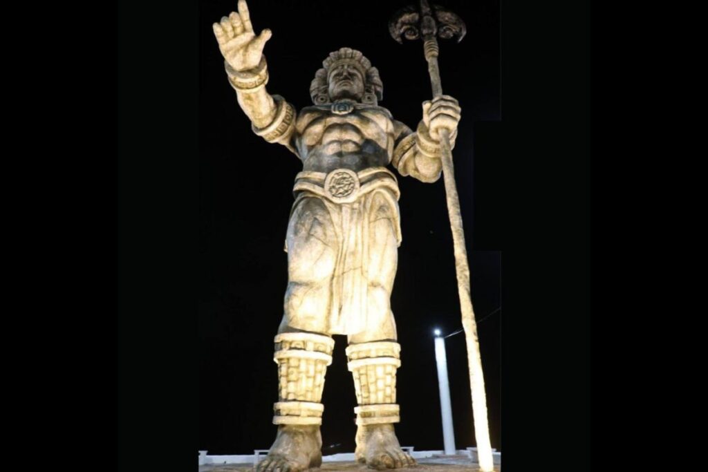estatua de Chaac en Yucatán