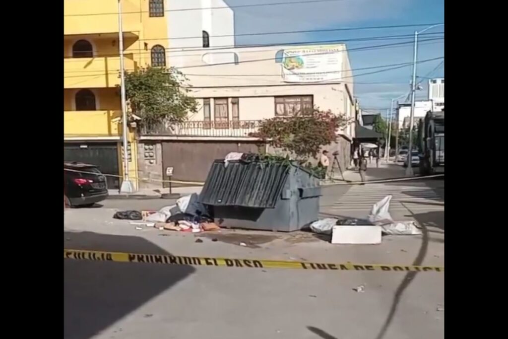 feto en contenedor del Barrio de Santiago