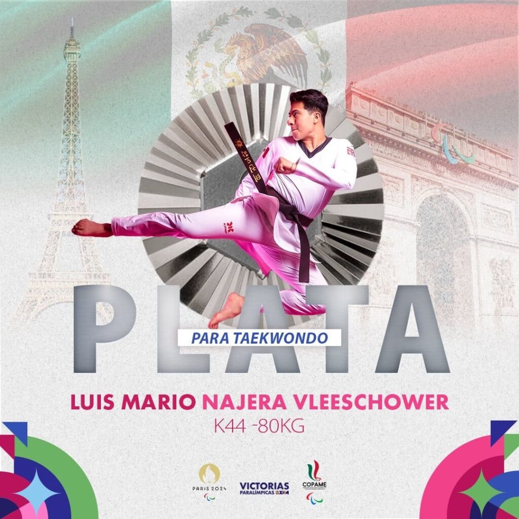luis mario najera medalla plata juegos paralimpicos