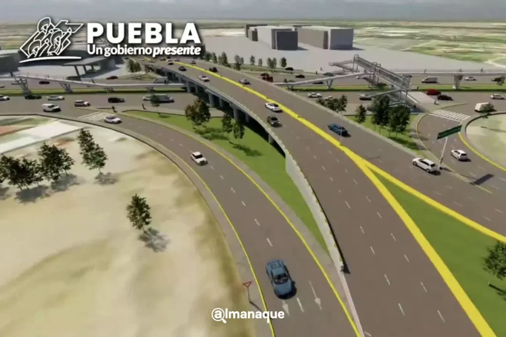 obra Paso inferior Cumulo de Virgo Via Atlixcayotl 2