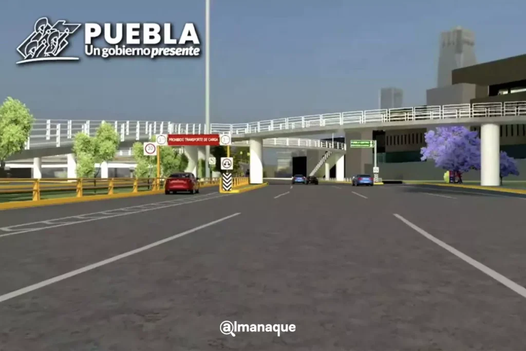 obra Puente vehicular Osa Mayor Via Atlixcayotl 4