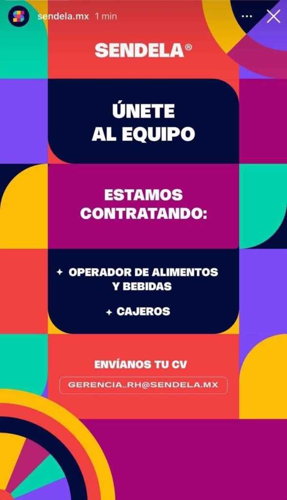 parque sendela vacantes