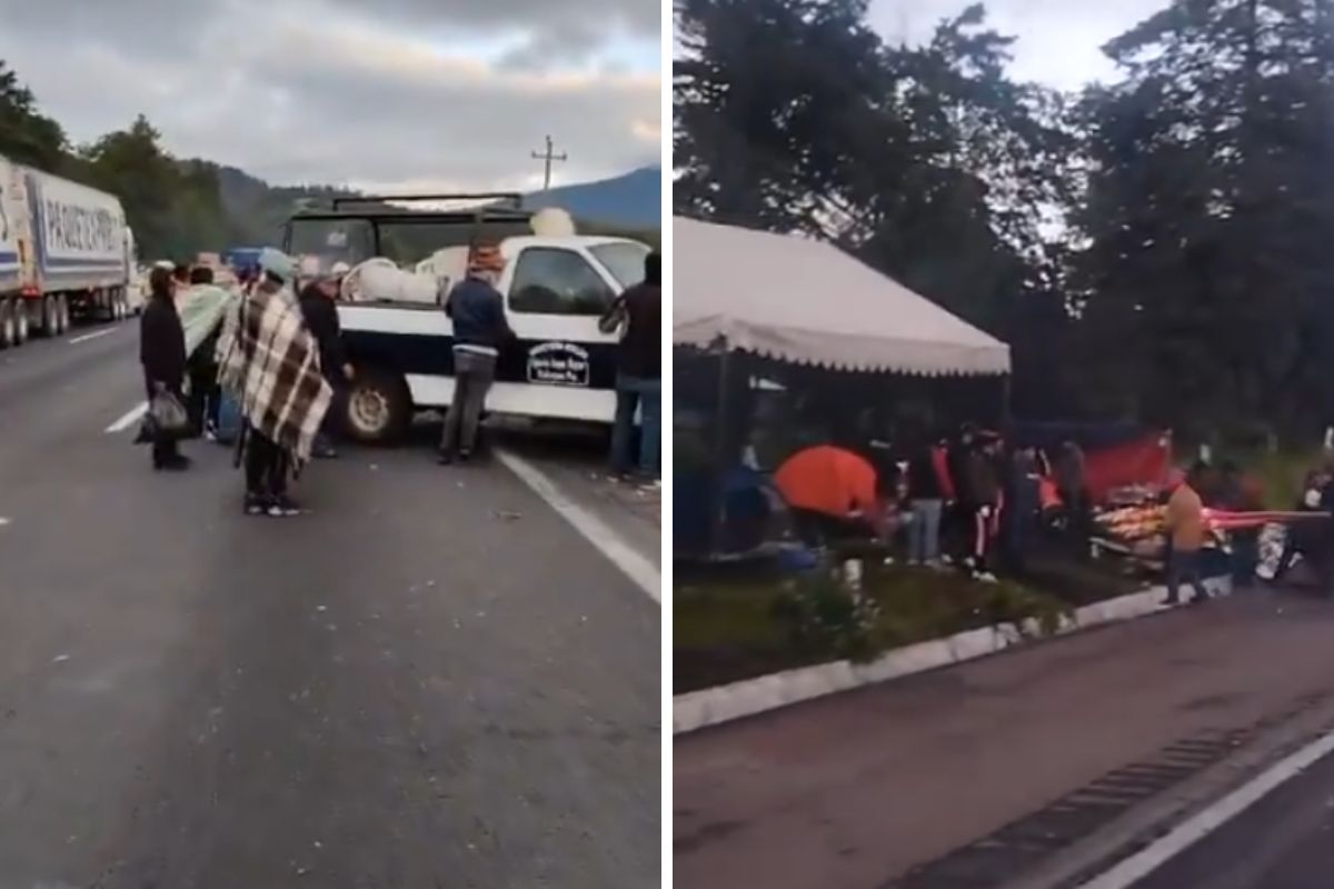Tras más de 3 días de bloqueos, ejidatarios por fin liberan la autopista México-Puebla y otras carreteras 1 liberan la México-Puebla