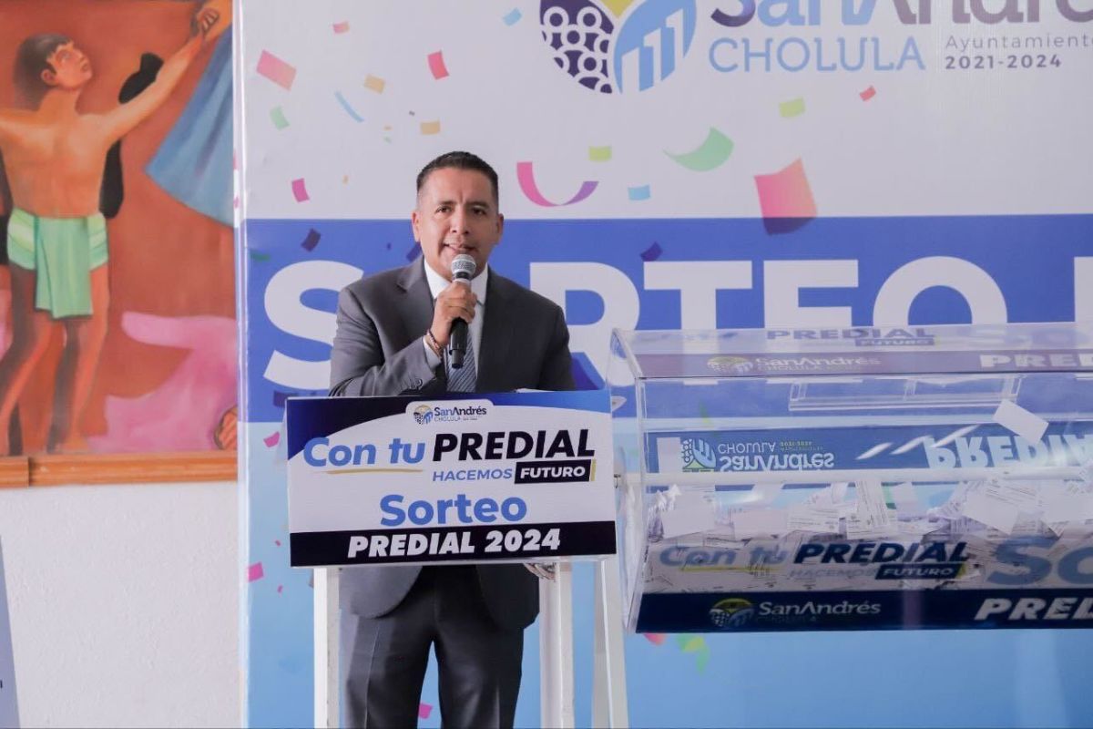 Celebra Ayuntamiento de San Andrés Cholula el sorteo predial 2024 1 sorteo predial San Andrés Cholula