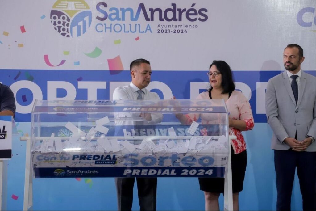 Celebra Ayuntamiento de San Andrés Cholula el sorteo predial 2024 3 sorteo predial 2024 san andres cholula