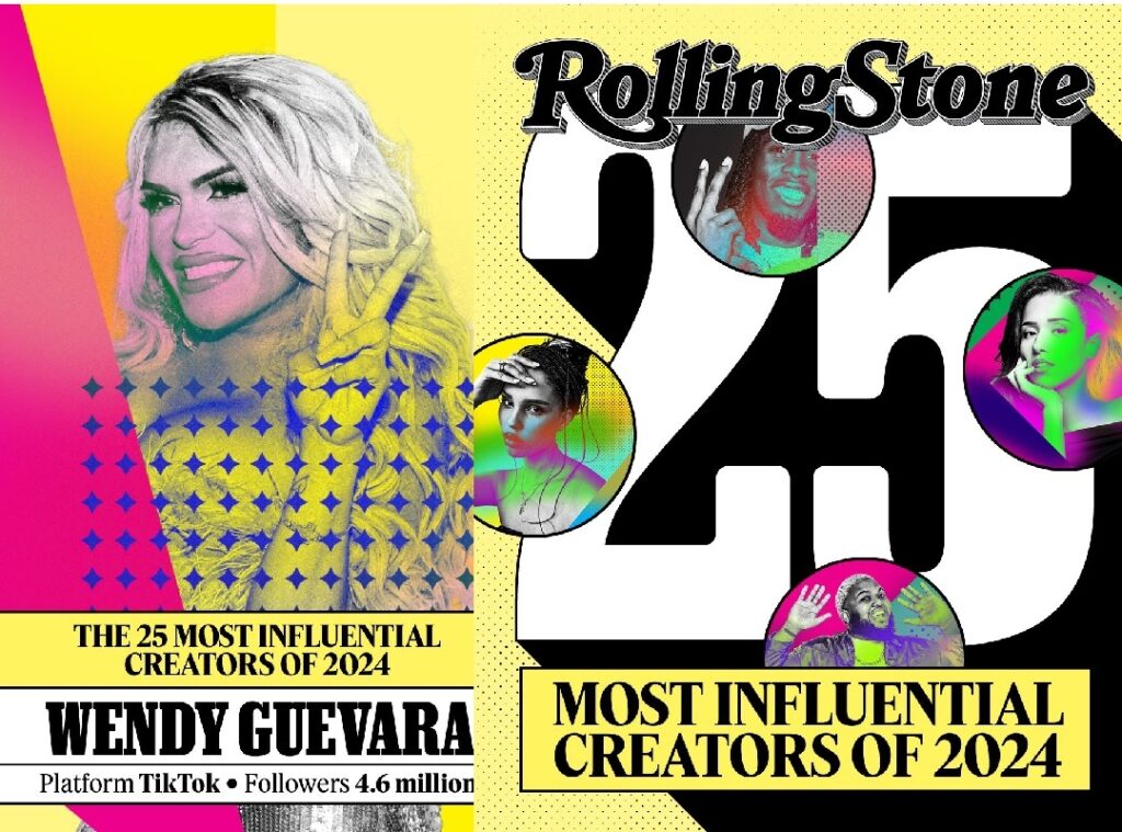 Wendy Guevara en la lista de creadoras más influyentes de Rolling Stone