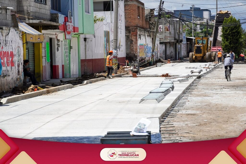 Avanzan obras en San Baltazar y en Boulevard Xicoténcatl en Texmelucan
