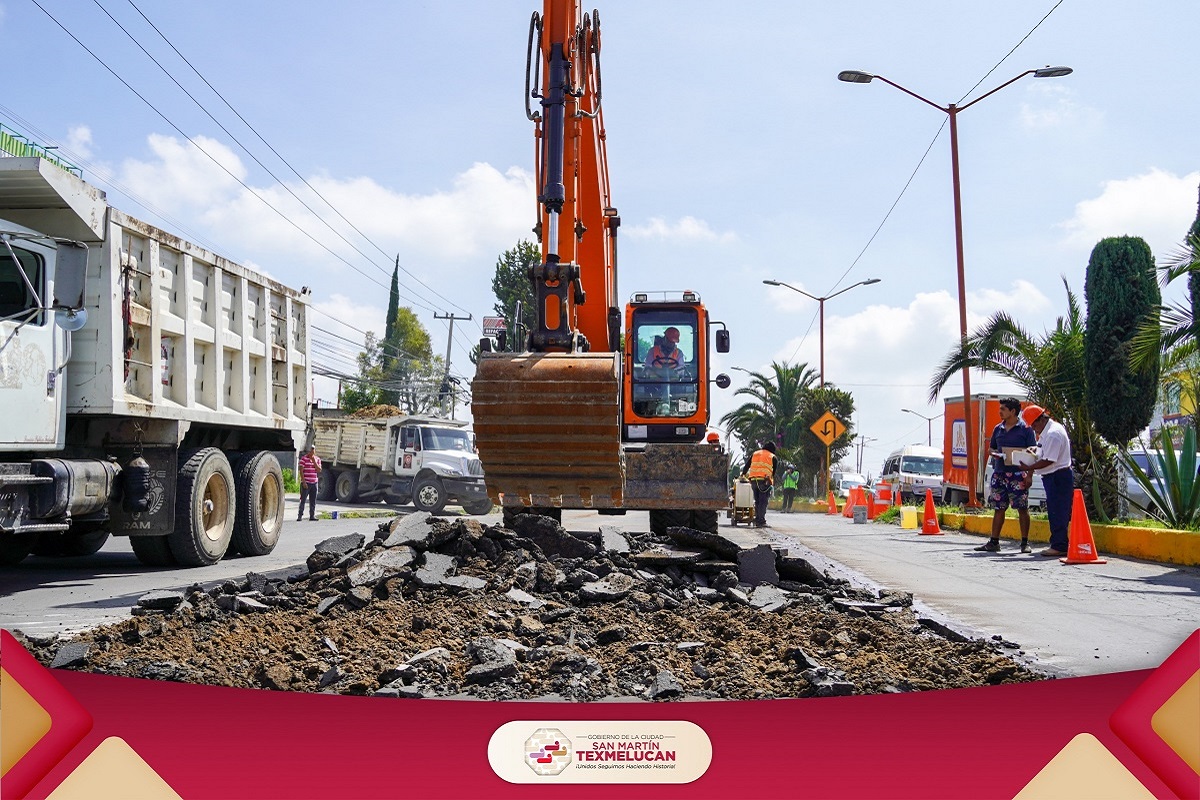 Avanzan obras en San Baltazar y en Boulevard Xicoténcatl en Texmelucan 1 Avanzan obras en San Baltazar y en Boulevard Xicoténcatl en Texmelucan