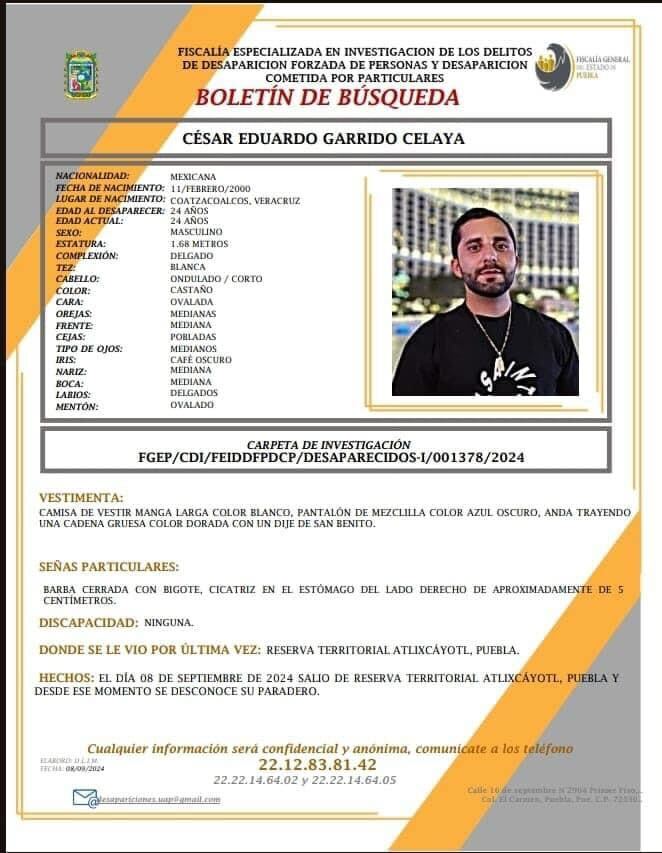 César Eduardo Garrido Celaya desaparecido mochomos