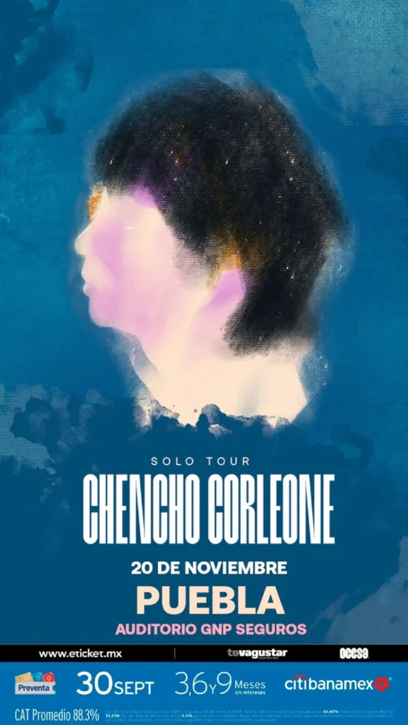 Chencho Corleone se presentará en Puebla por primera vez, ¿Cuándo y dónde? 2 Chencho Corleone se presentará en Puebla por primera vez