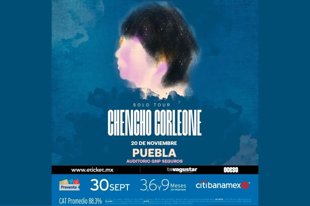 Chencho Corleone se presentará en Puebla por primera vez