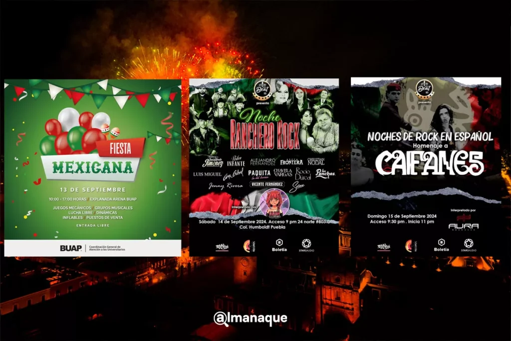 Donde celebrar el Grito de Independencia en Puebla